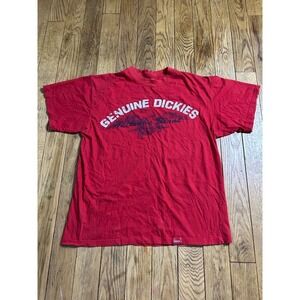 Genuine Dickies‎ Red Graphic T-Shirt Mens Extra Large XL Tee Top